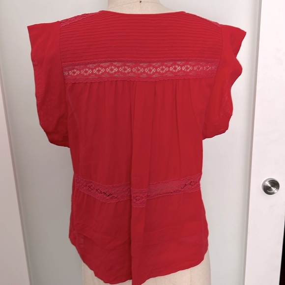 Isabel Marant etoile red lace blouse size 38 or 6 - Picture 11 of 11